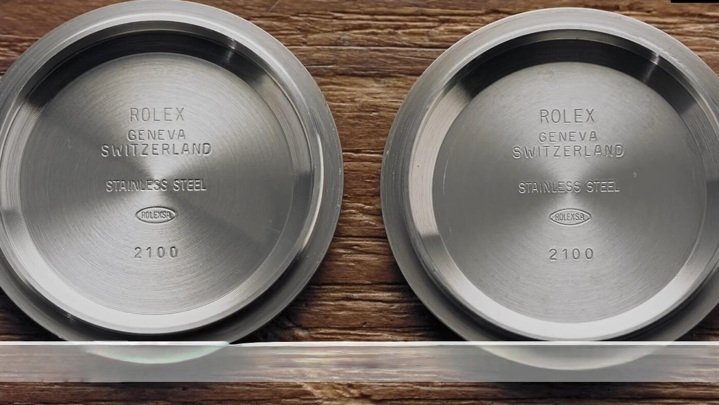 Rolex Daytona Case Back Laser Engravings Comparison