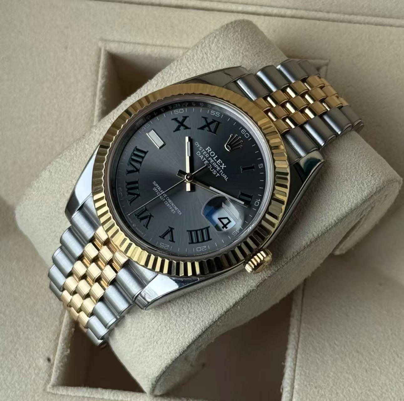 Rolex Datejust Wimbledon Dial Super Clone Side