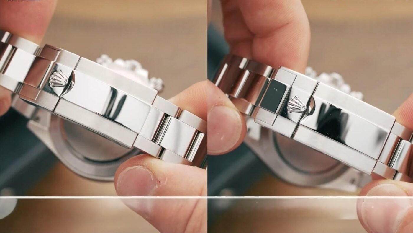Rolex Daytona Bracelet and Clasp Lock Comparison