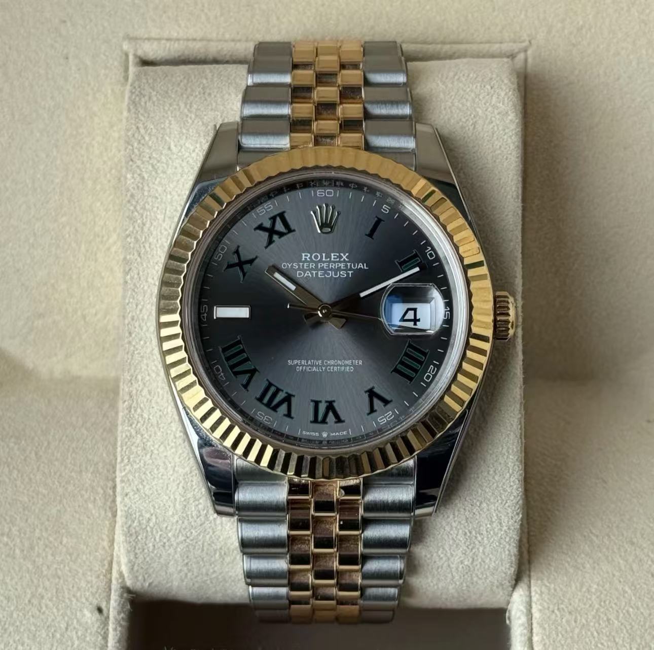 Rolex Datejust Wimbledon Dial Super Clone Front