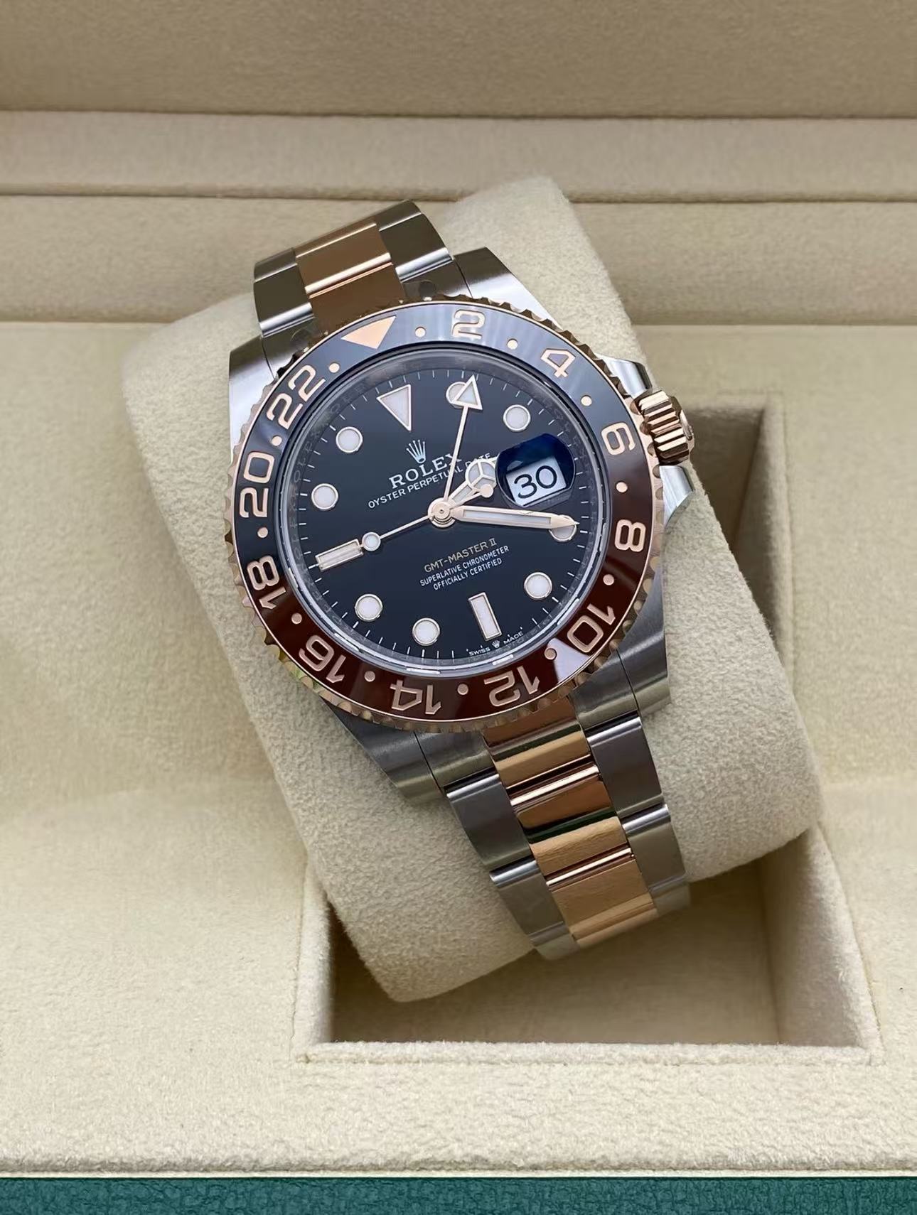 Rolex GMT Master II Root Beer Super Clone Side