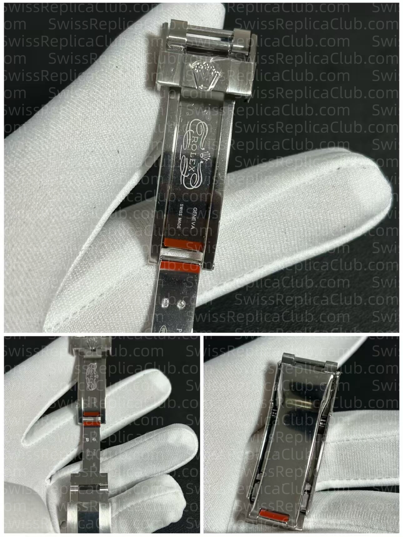 Comparison of 904L and 316L stainless steel watch cases side by side