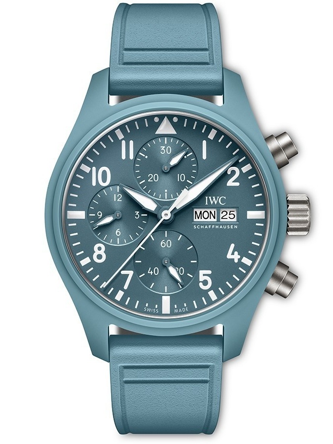 IWC Pilot&rsquo;s Watch Chronograph 41 TOP GUN Miramar IW388117 super clone with stainless steel case and blue dial