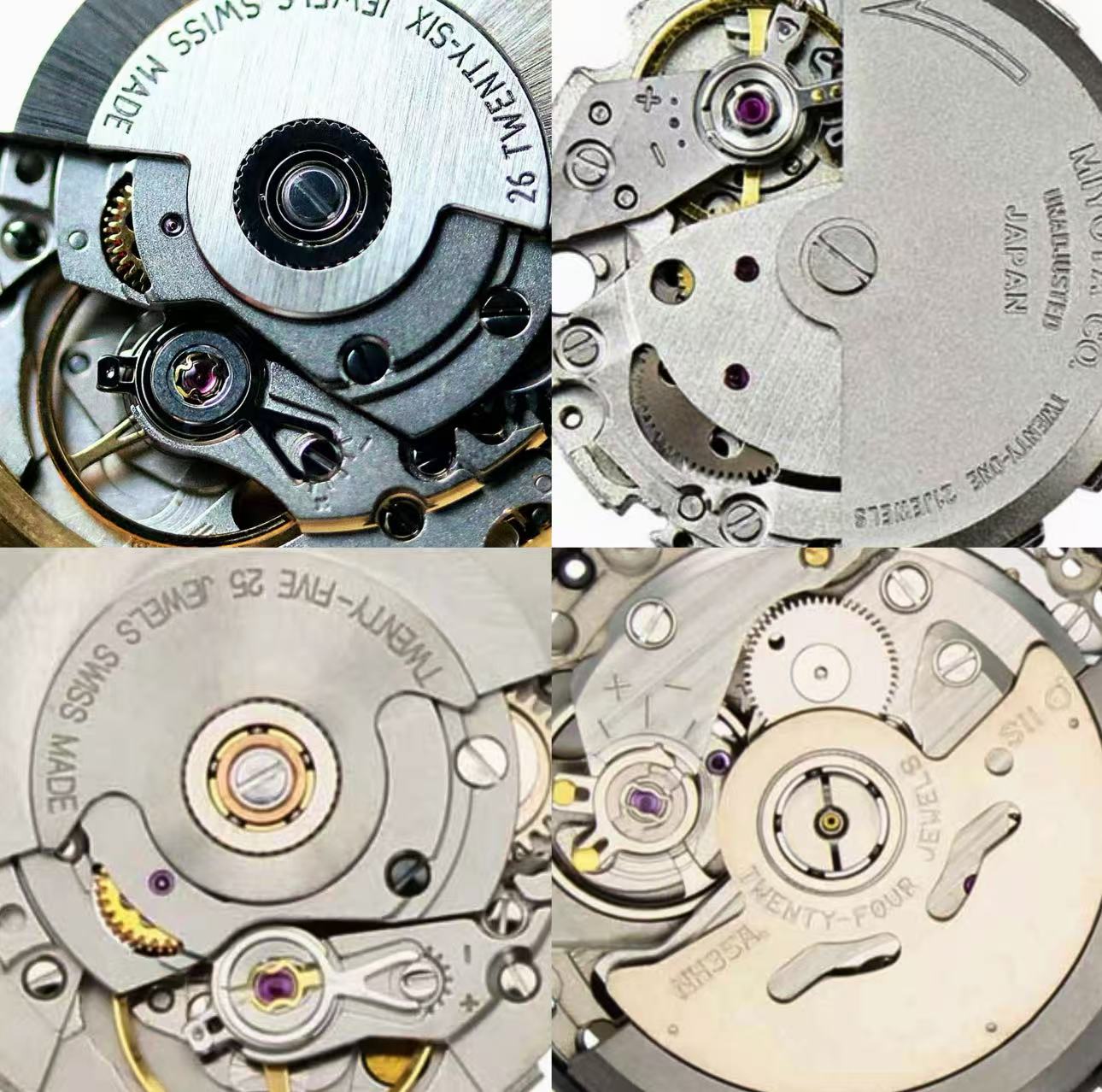 Comparison between standard replica Rolex movement and super clone Rolex movement